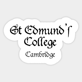 Cambridge St Edmund's College Medieval University Sticker